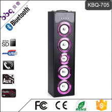 Bbq KBQ-705 45W 5000mAh Venta Directa de Fábrica de Madera Cuerpo Disco Bluetooth Altavoz luz
